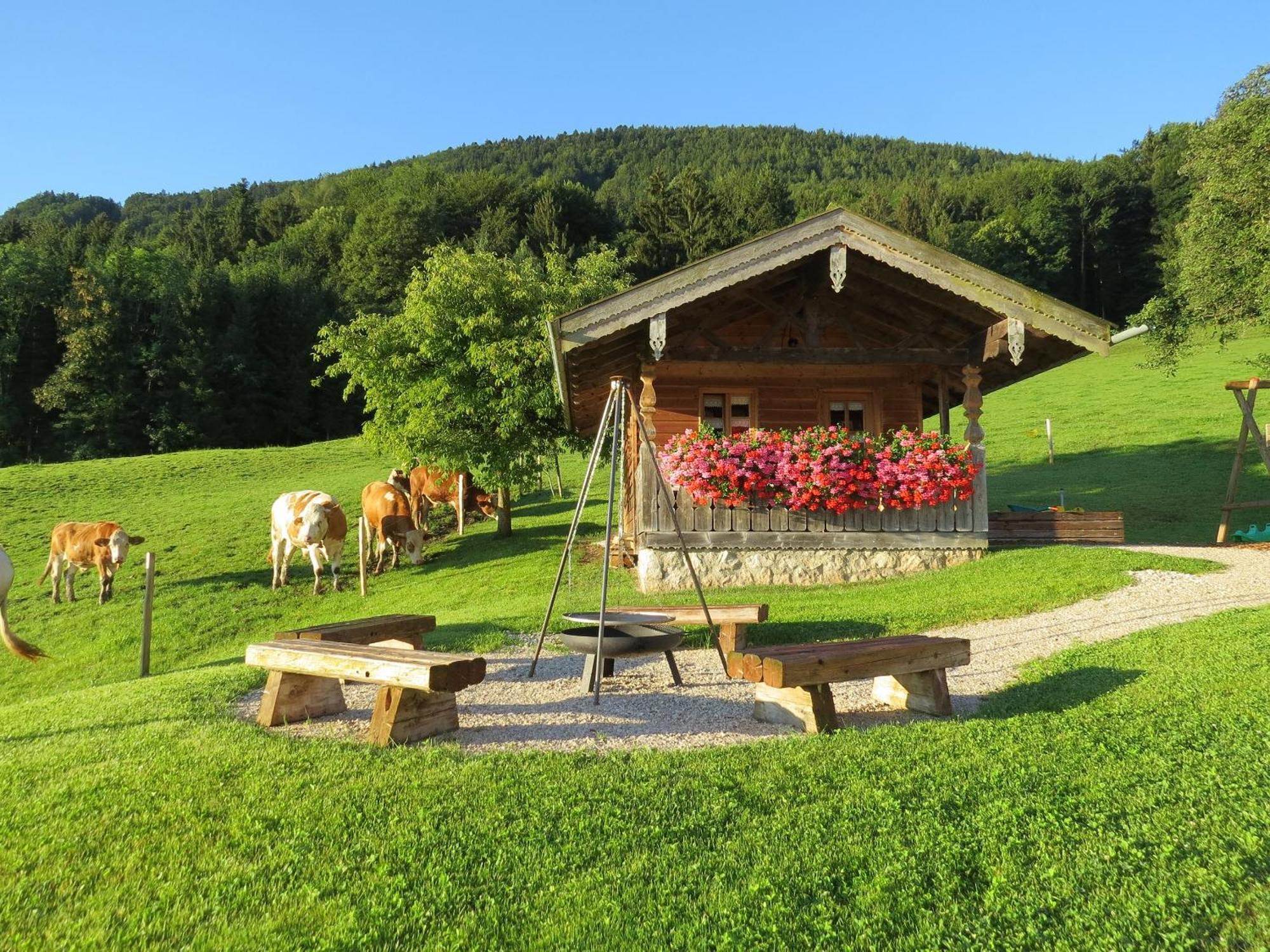הוילה ברנאו אם כימסי Schleipfnerhof Urlaub Auf Dem Bauernhof מראה חיצוני תמונה